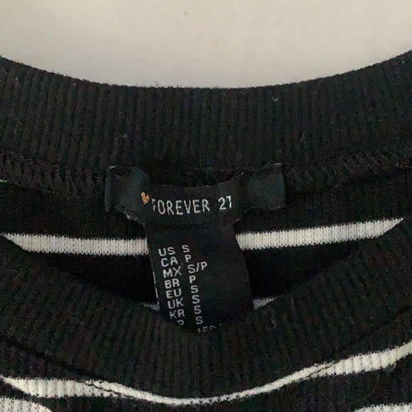 Black and White Striped Bodycon Dress - Picture 3 of 3